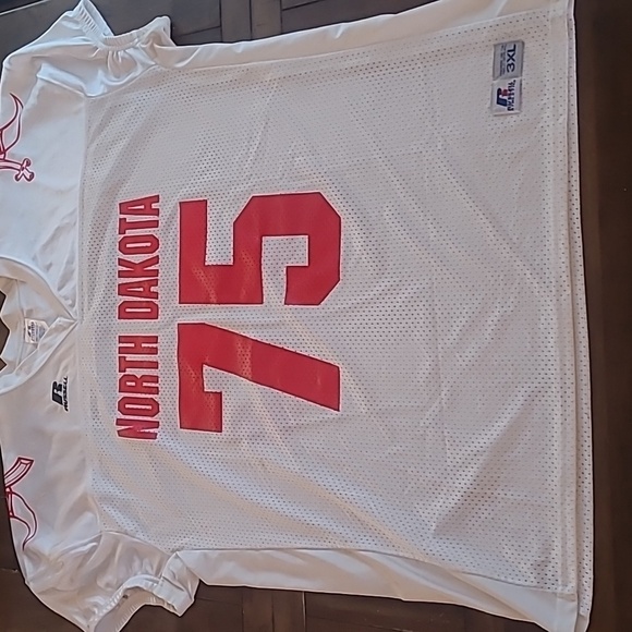 Russell North Dakota 75 White Game Jersey size 3XL - Picture 1 of 5